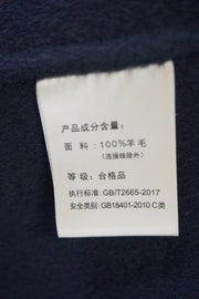 WWC-0722B Black Strip Business Style Pure Wool Coat