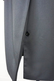 WTC-4236B Black Luxury Style Gold Button Waterproof Trench Coat