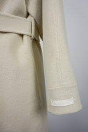 WWC-930KE1 Warm Ivory Luxury Style Pure Wool Coat