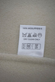 WWC-930KE1 Warm Ivory Luxury Style Pure Wool Coat