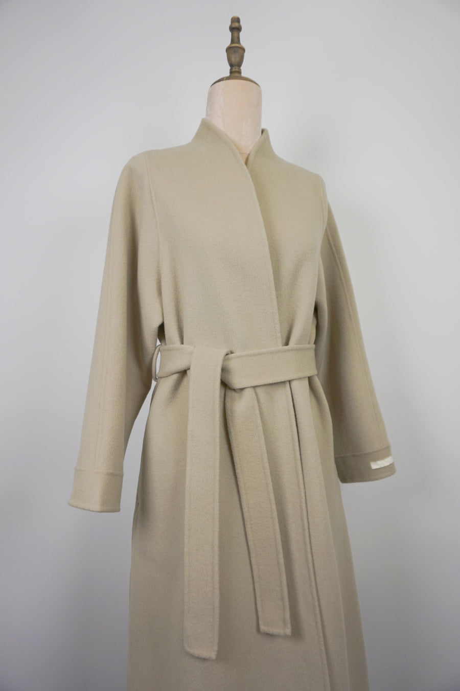WWC-930KE2 Oat Beige Luxury Style Pure Wool Coat