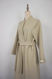 WWC-930KE2 Oat Beige Luxury Style Pure Wool Coat
