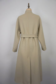 WWC-930KE2 Oat Beige Luxury Style Pure Wool Coat