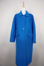 WWC-1068 Indigo Luxury Style 100% Wool Coat