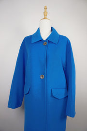 WWC-1068 Indigo Luxury Style 100% Wool Coat