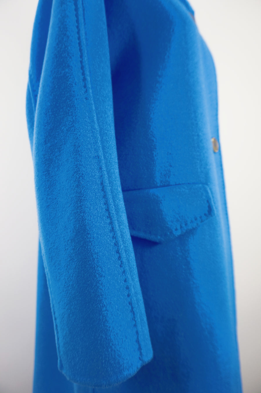 WWC-1068 Indigo Luxury Style 100% Wool Coat