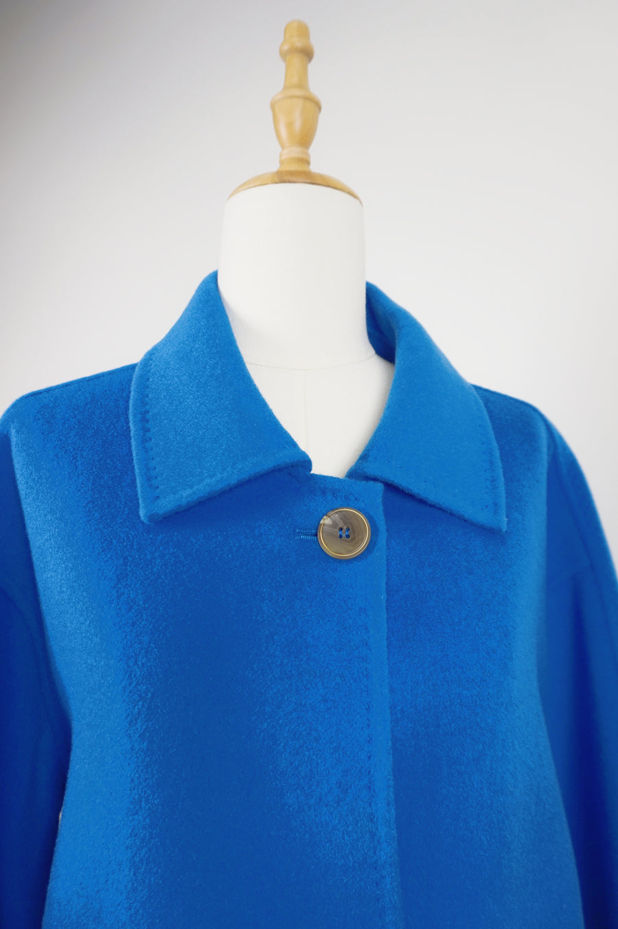 WWC-1068 Indigo Luxury Style 100% Wool Coat