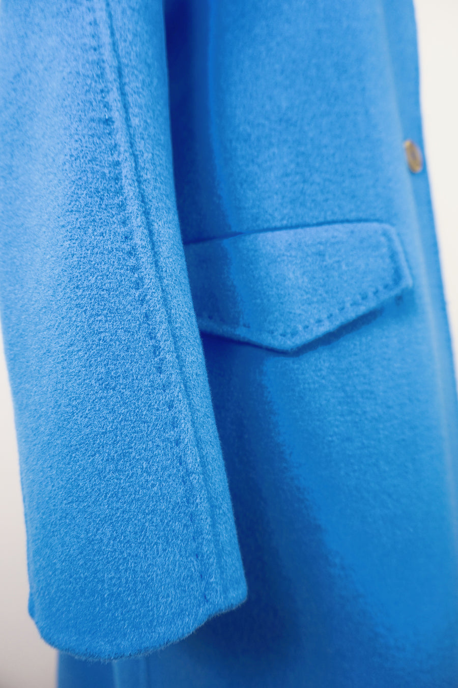 WWC-1068 Indigo Luxury Style 100% Wool Coat
