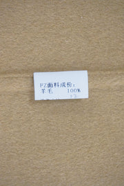 WWC-0729PP Camel Elegant Style Pearl Button 100% Wool Coat