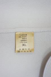 WCC-6701 Ivory Stitching Luxury Style Cashmere Coat
