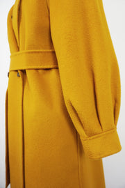 WCC-0722RC-1 Caramel Luxury Style Water Ripple Cashmere Coat